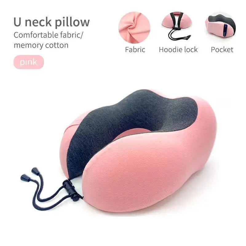 U-Shaped Travel Memory Foam Neck Pillow