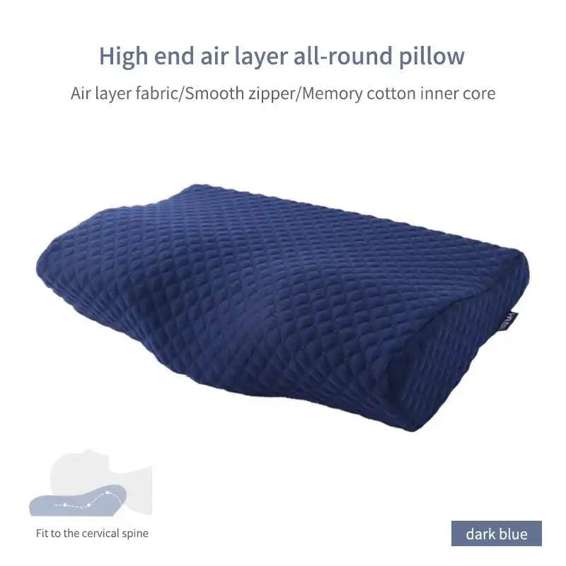 Wave-Shape Memory Foam Neck Pillow