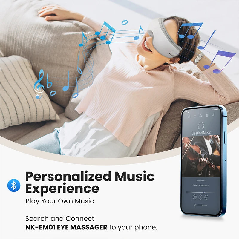 Heated Eye Massager with Bluetooth