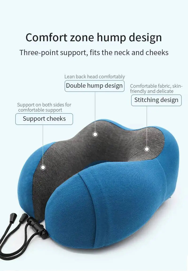 U-Shaped Travel Memory Foam Neck Pillow