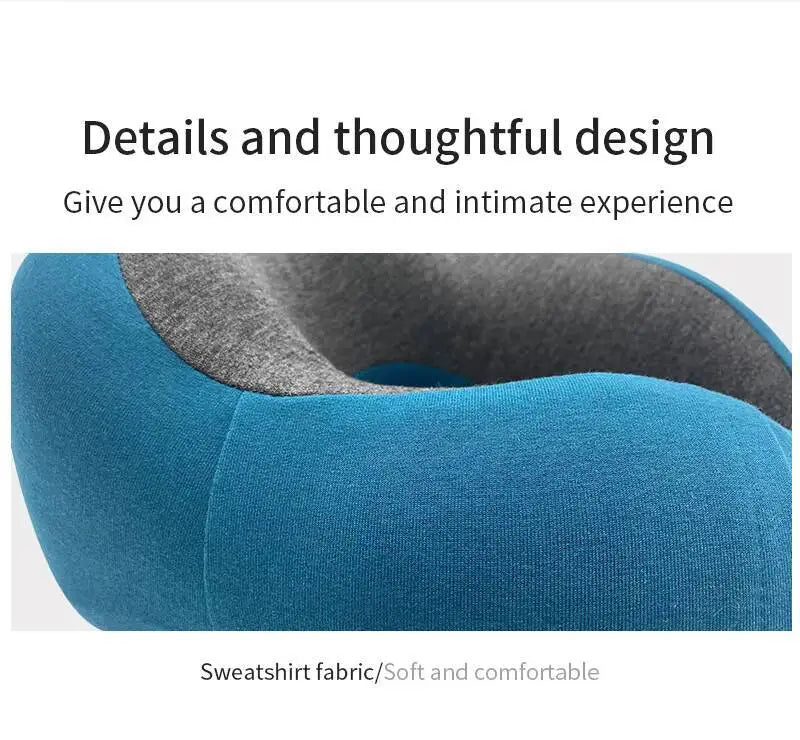 U-Shaped Travel Memory Foam Neck Pillow