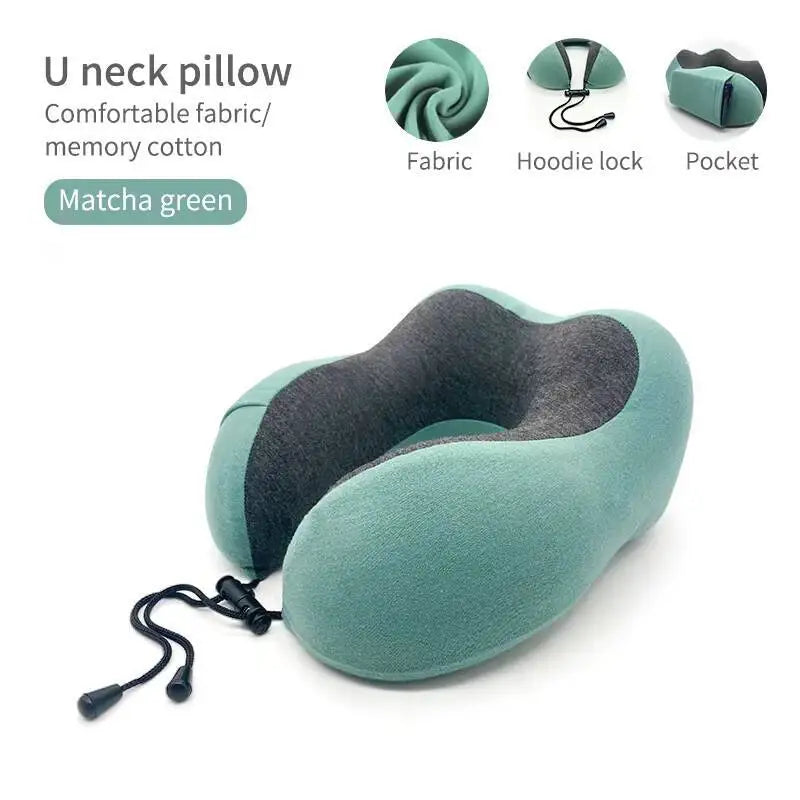 U-Shaped Travel Memory Foam Neck Pillow