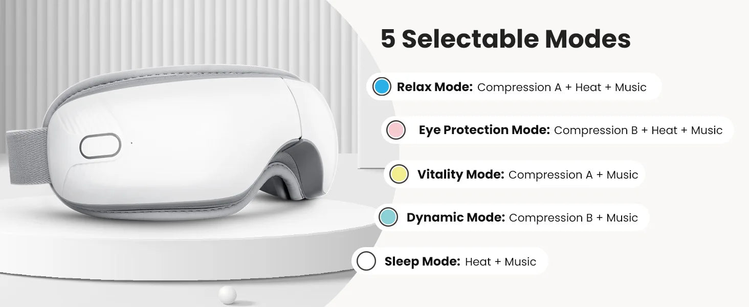 Heated Eye Massager with Bluetooth