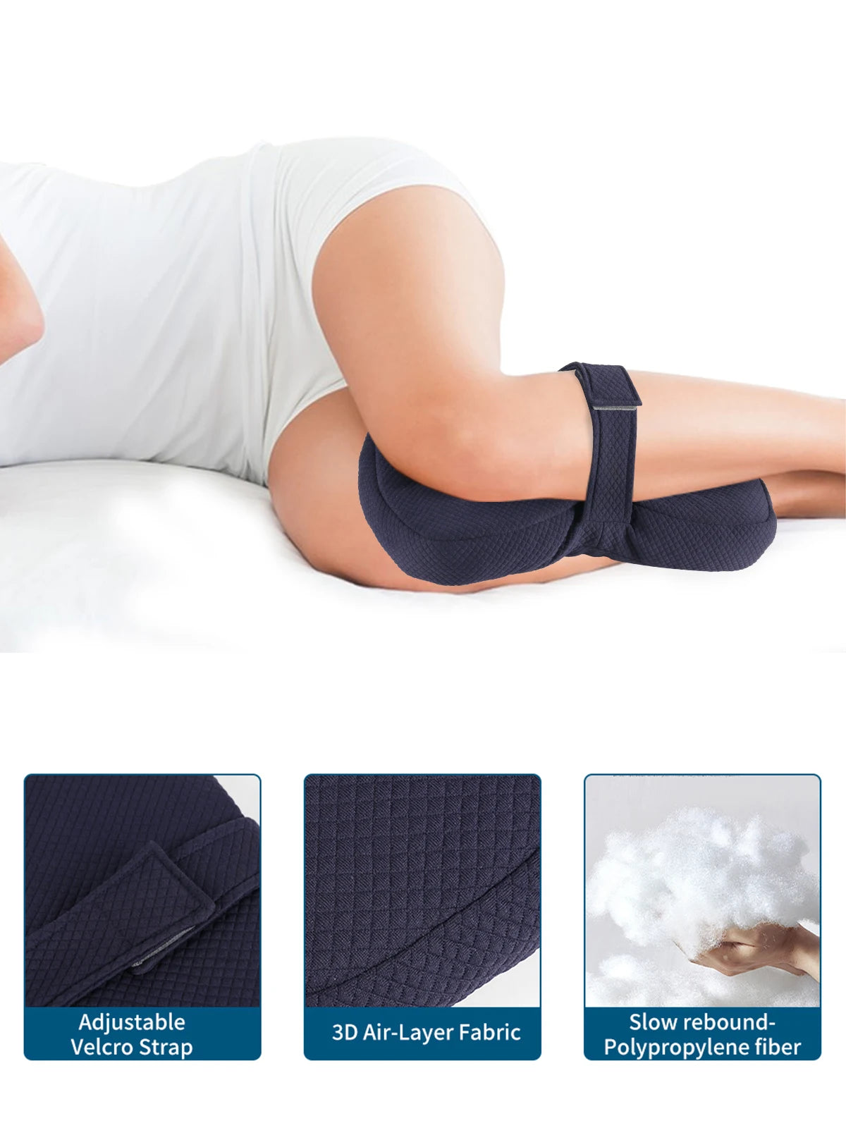 Knee & Leg Side-Sleeping Pillow