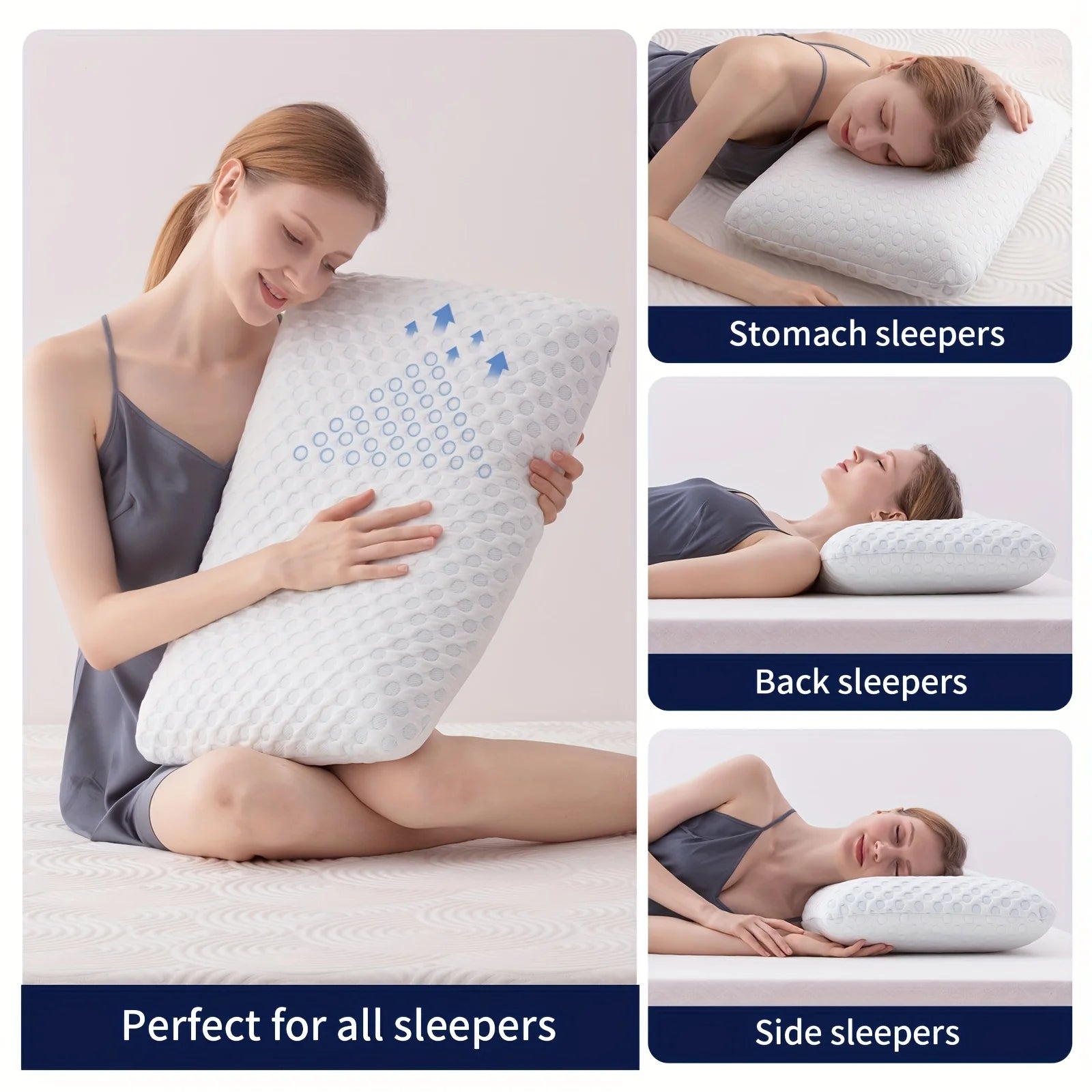 Cervical Memory Foam Neck Pillow