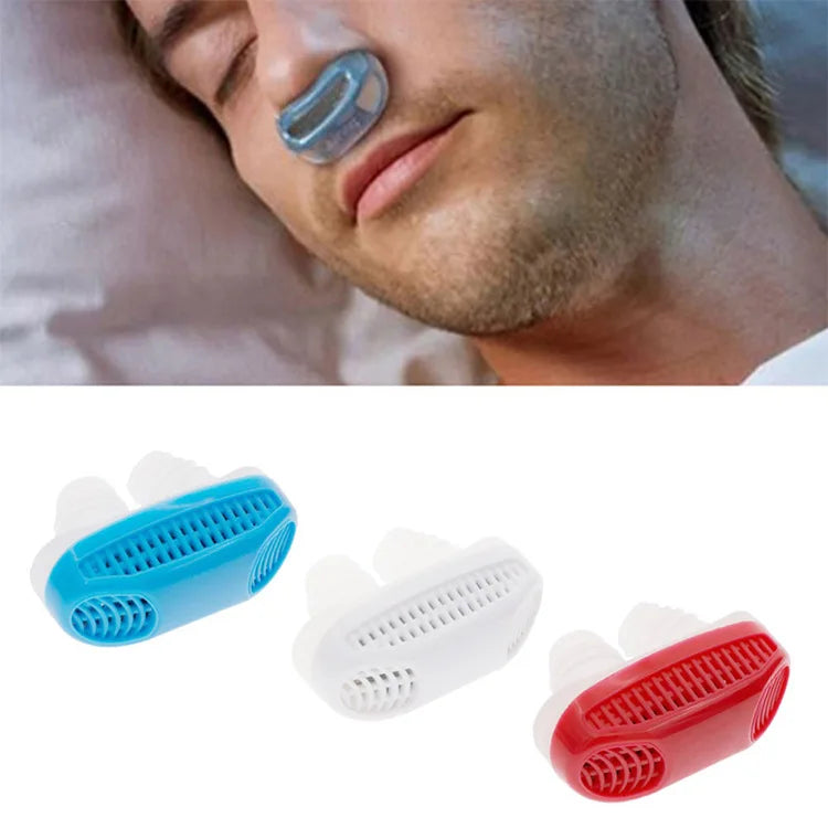 2-in-1 Anti-Snoring & Air Purifier Nose Clip
