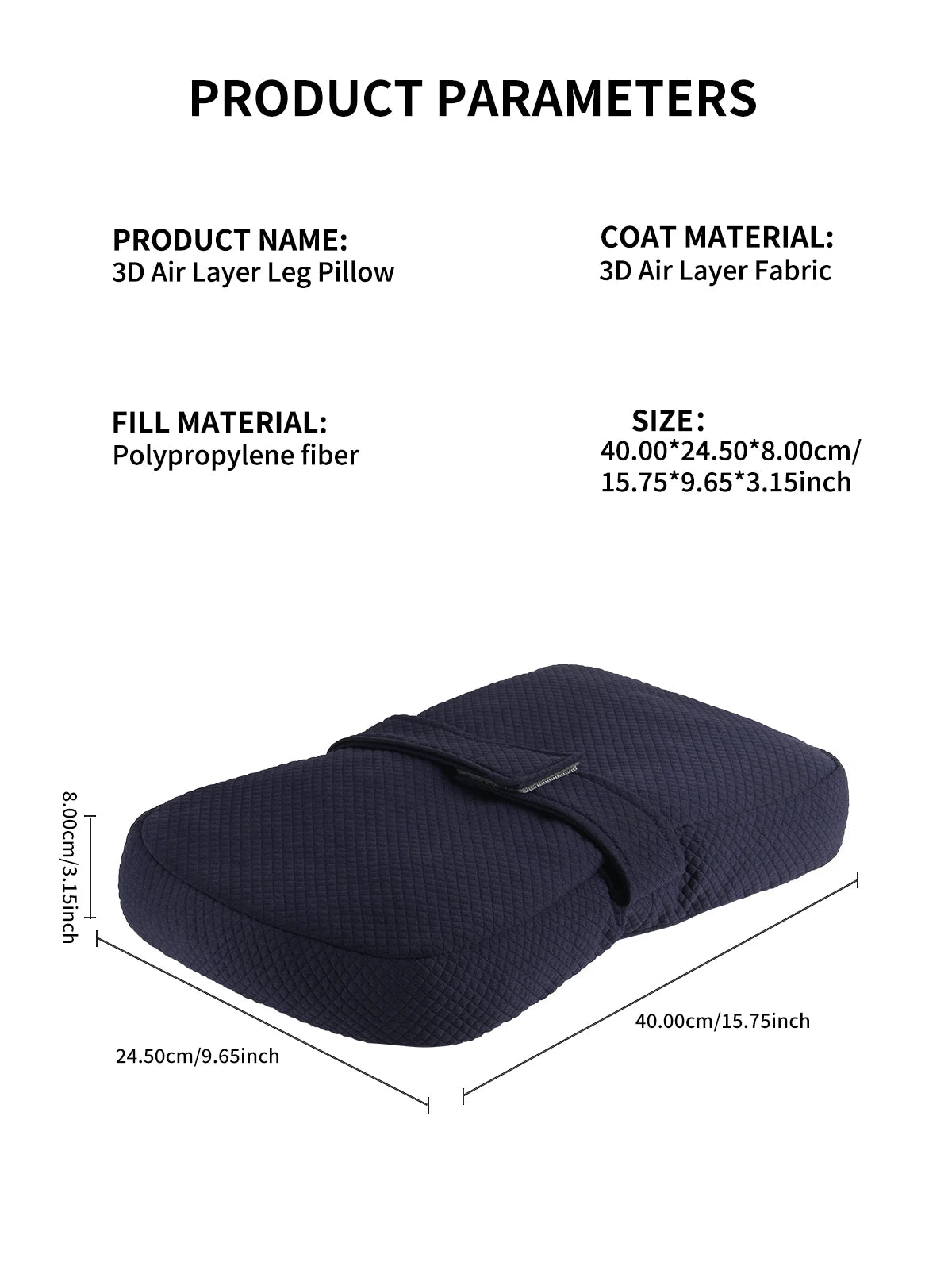 Knee & Leg Side-Sleeping Pillow