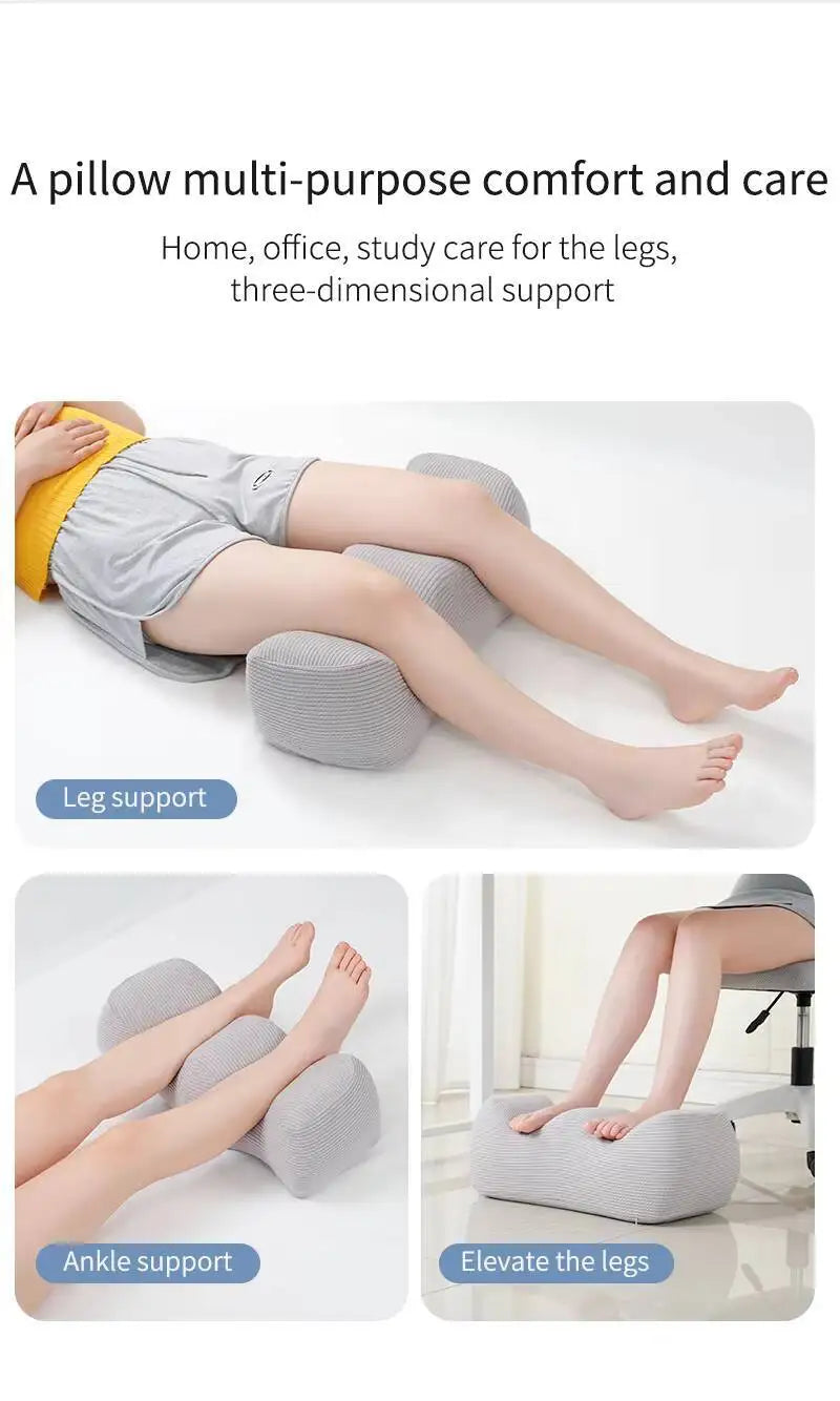 Wave-Shape Knee & Leg Elevation Pillow