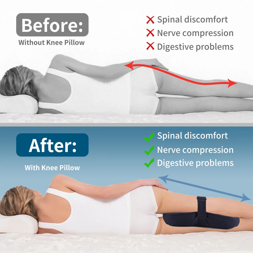 Knee & Leg Side-Sleeping Pillow