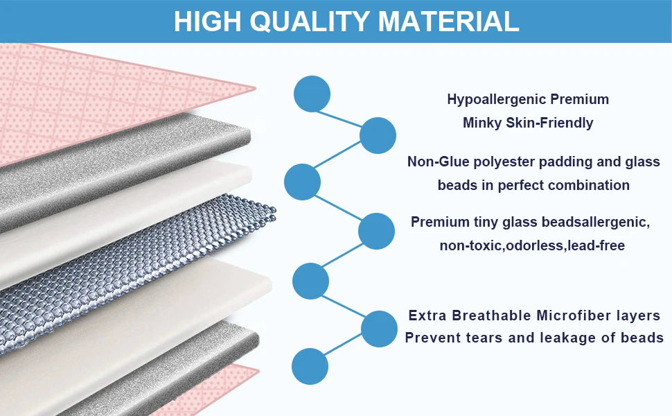 Pink Minky Weighted Throw Blanket