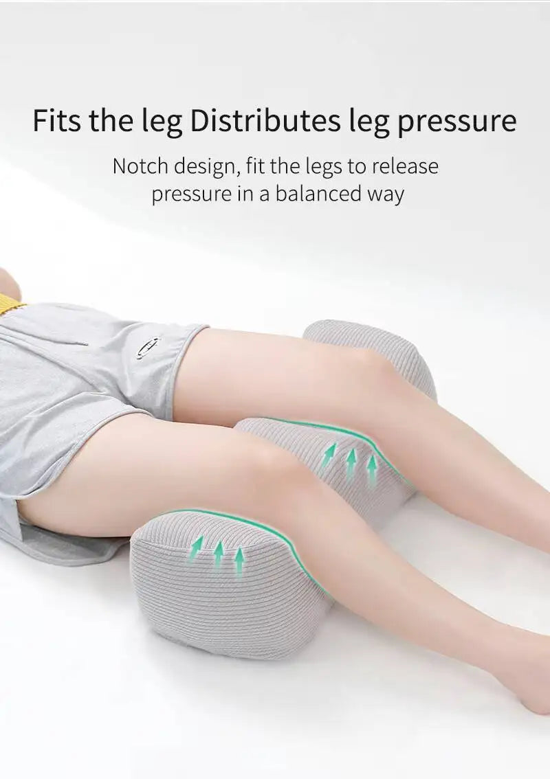 Wave-Shape Knee & Leg Elevation Pillow