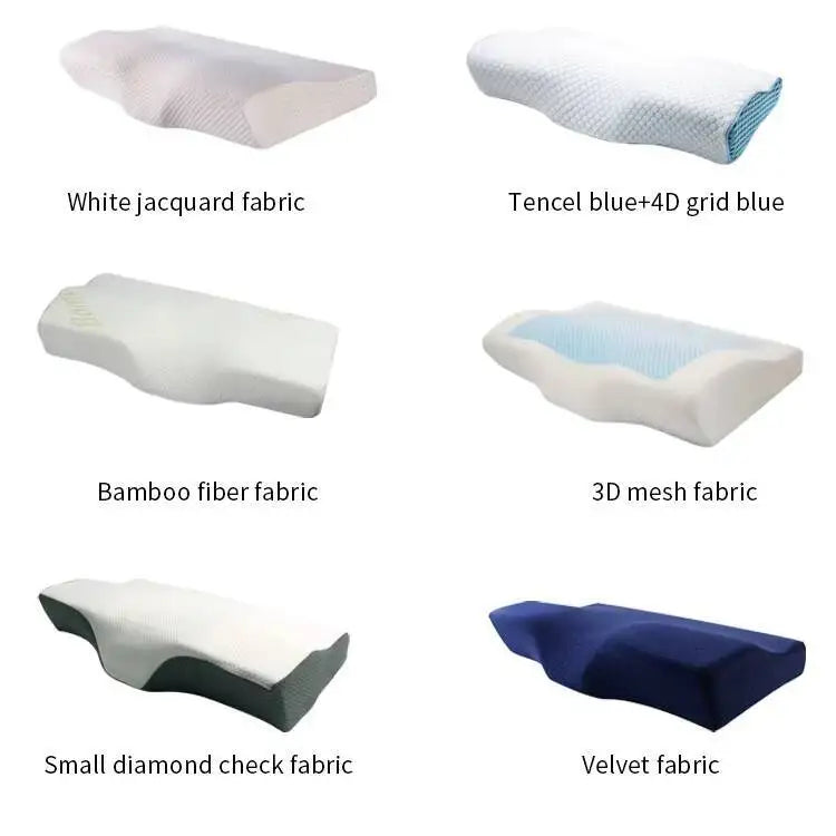 Wave-Shape Memory Foam Neck Pillow