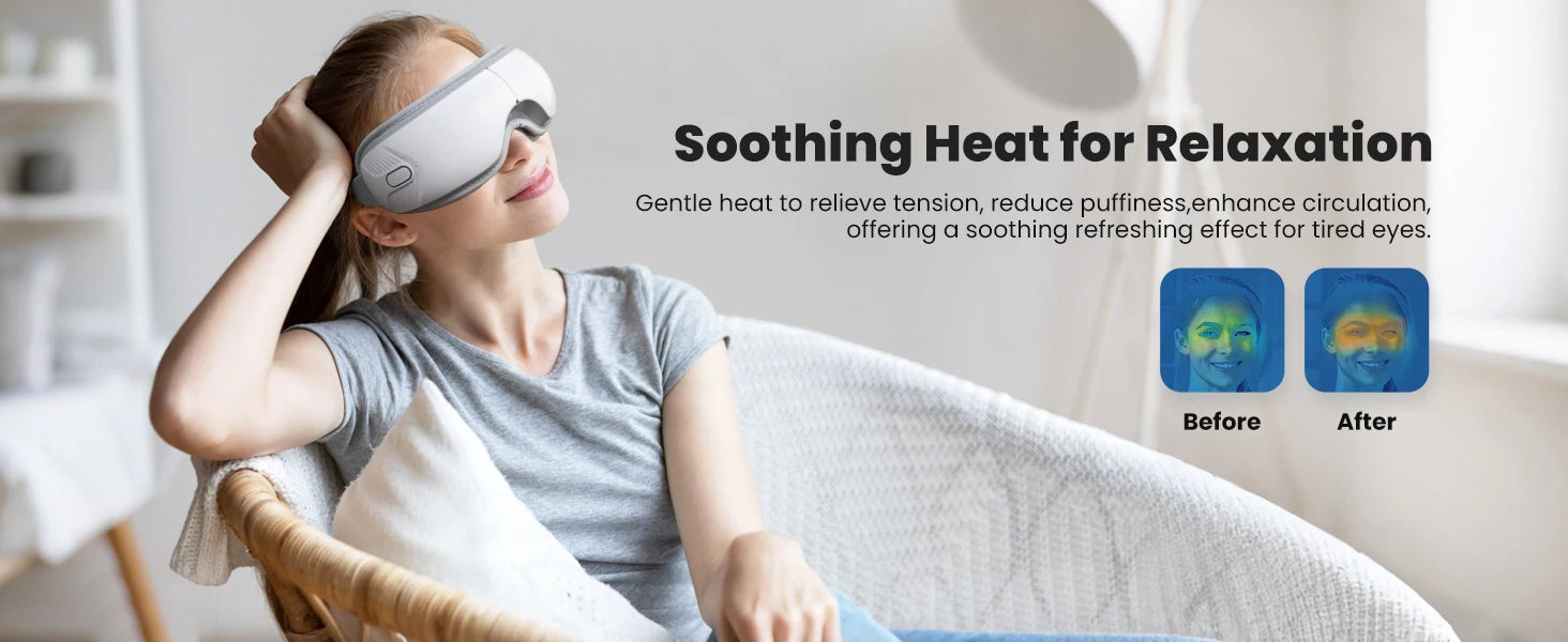 Heated Eye Massager with Bluetooth