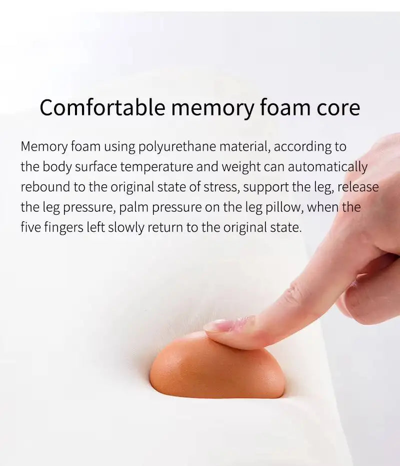 Wave-Shape Knee & Leg Elevation Pillow