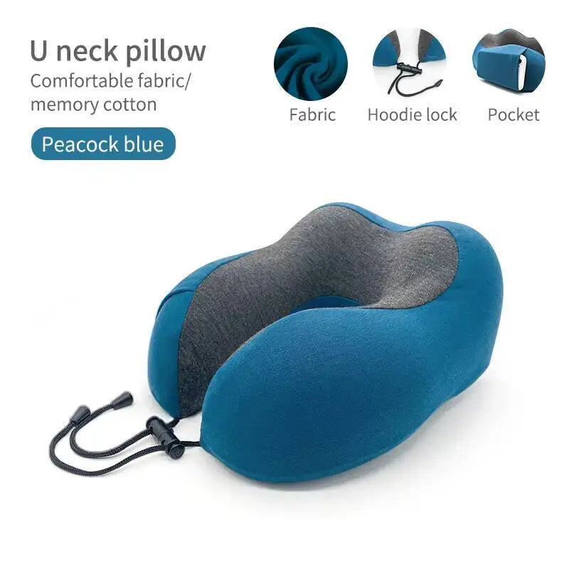 U-Shaped Travel Memory Foam Neck Pillow