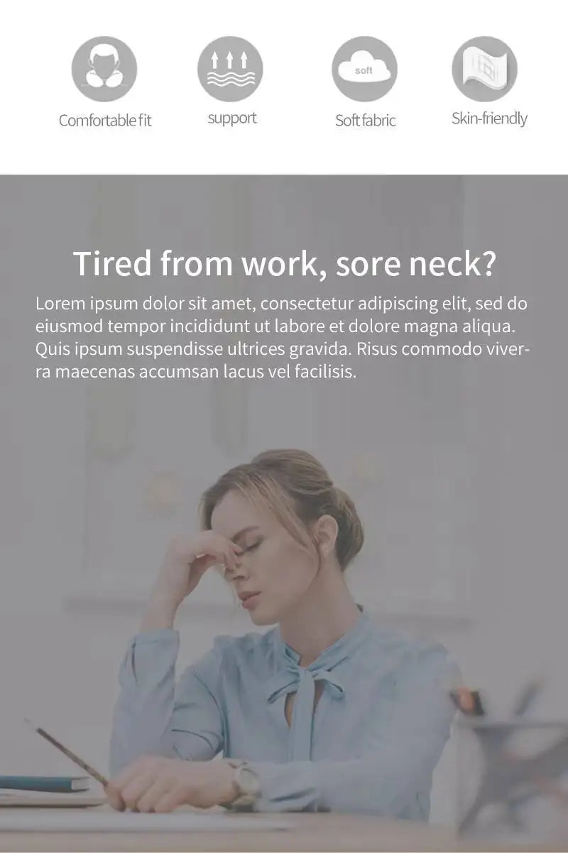 U-Shaped Travel Memory Foam Neck Pillow