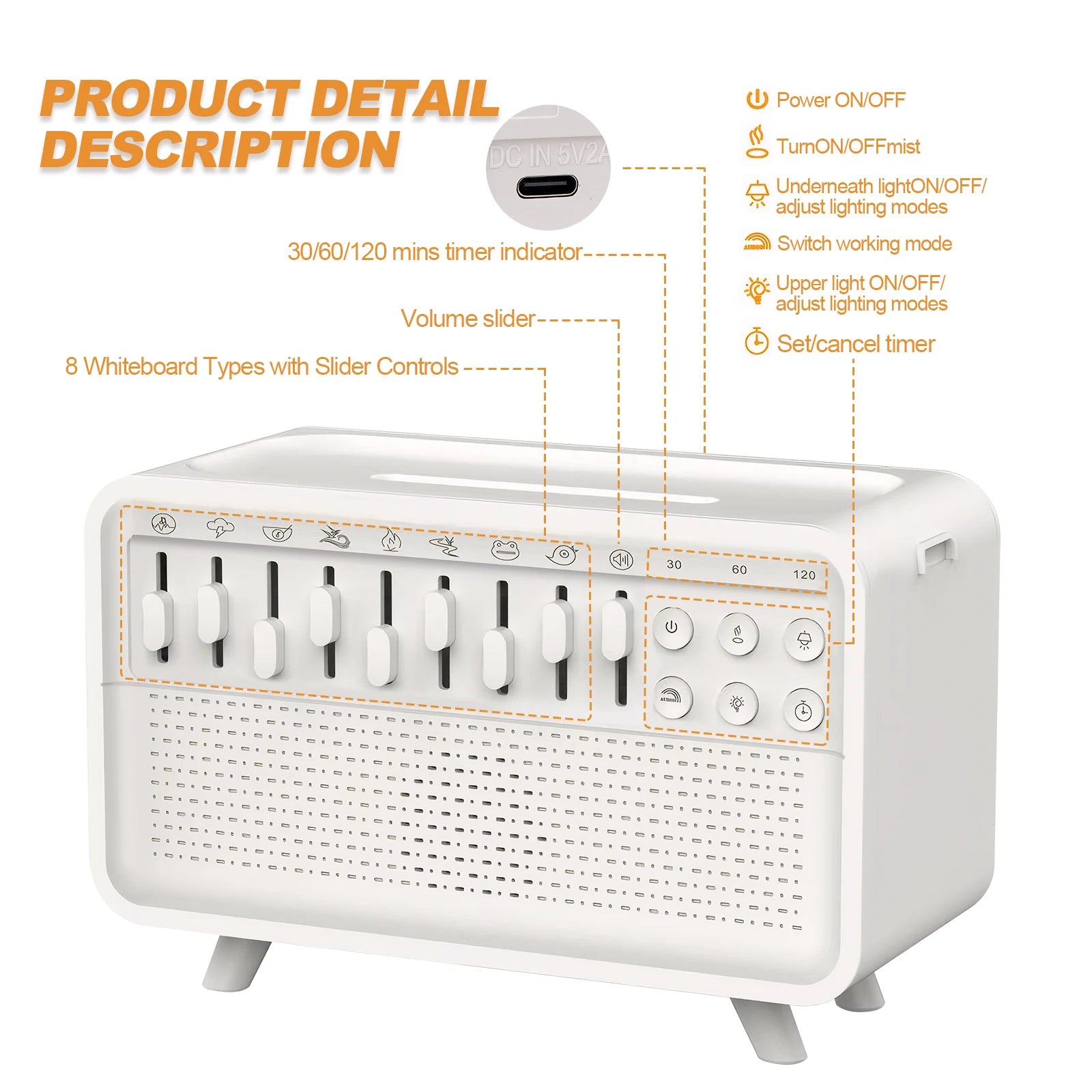 Smart Sleep Aid Bluetooth White Noise
