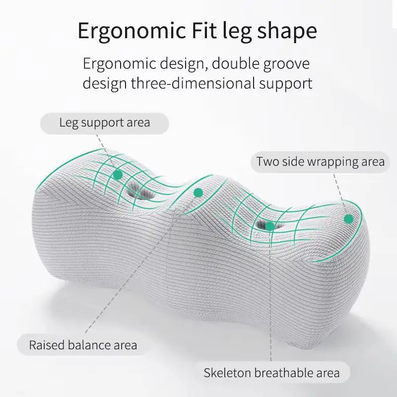 Wave-Shape Knee & Leg Elevation Pillow