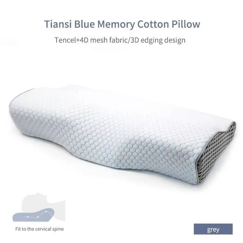 Wave-Shape Memory Foam Neck Pillow