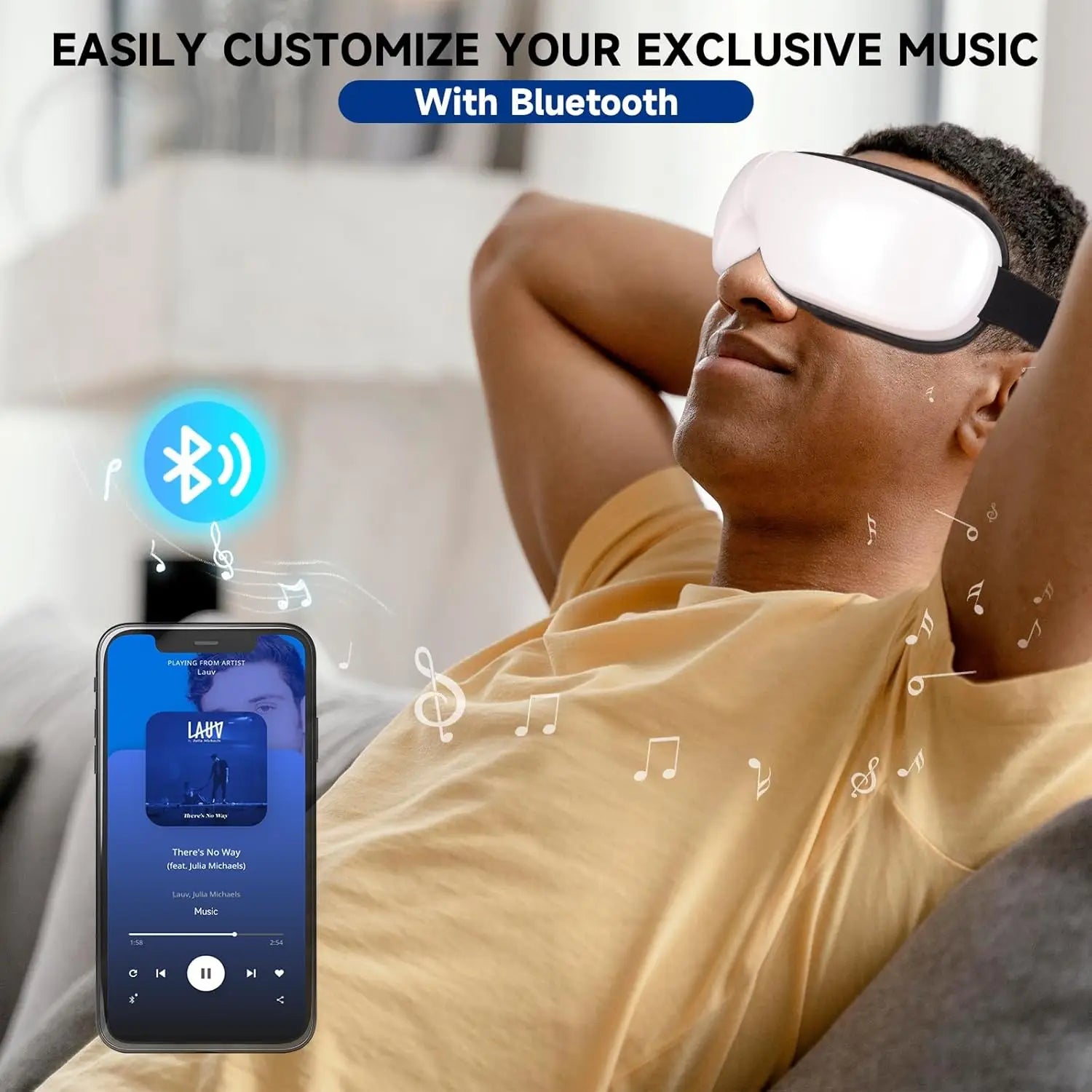 Heated Eye Mask with Bluetooth