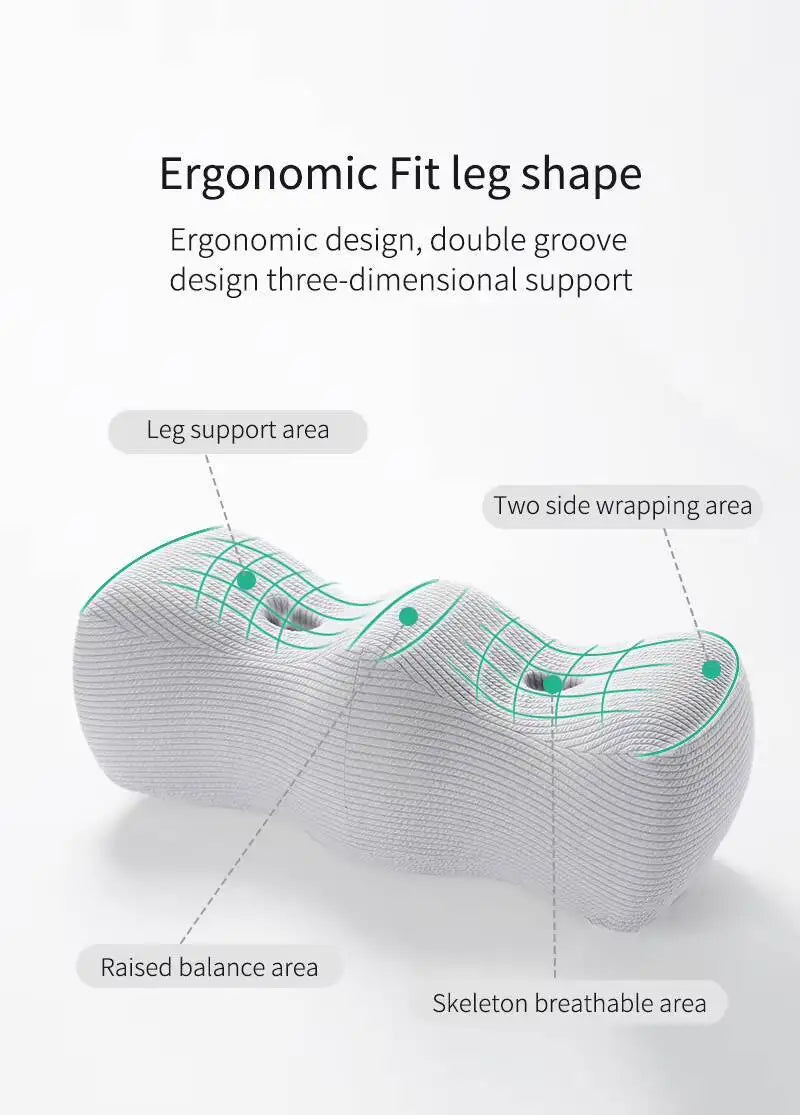 Wave-Shape Knee & Leg Elevation Pillow