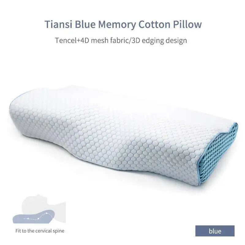 Wave-Shape Memory Foam Neck Pillow