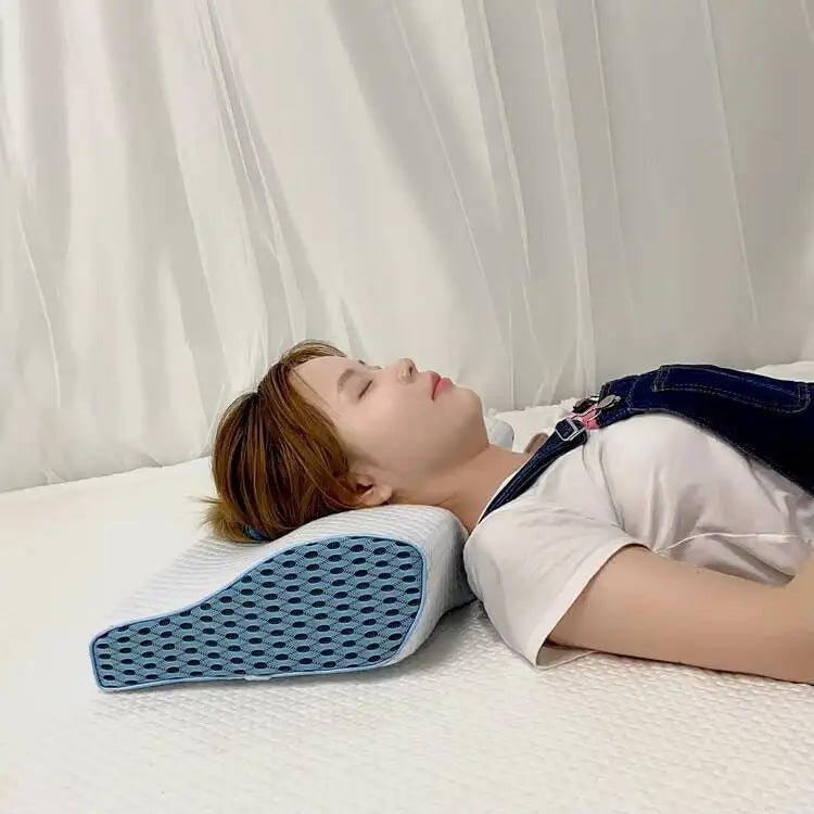 Wave-Shape Memory Foam Neck Pillow