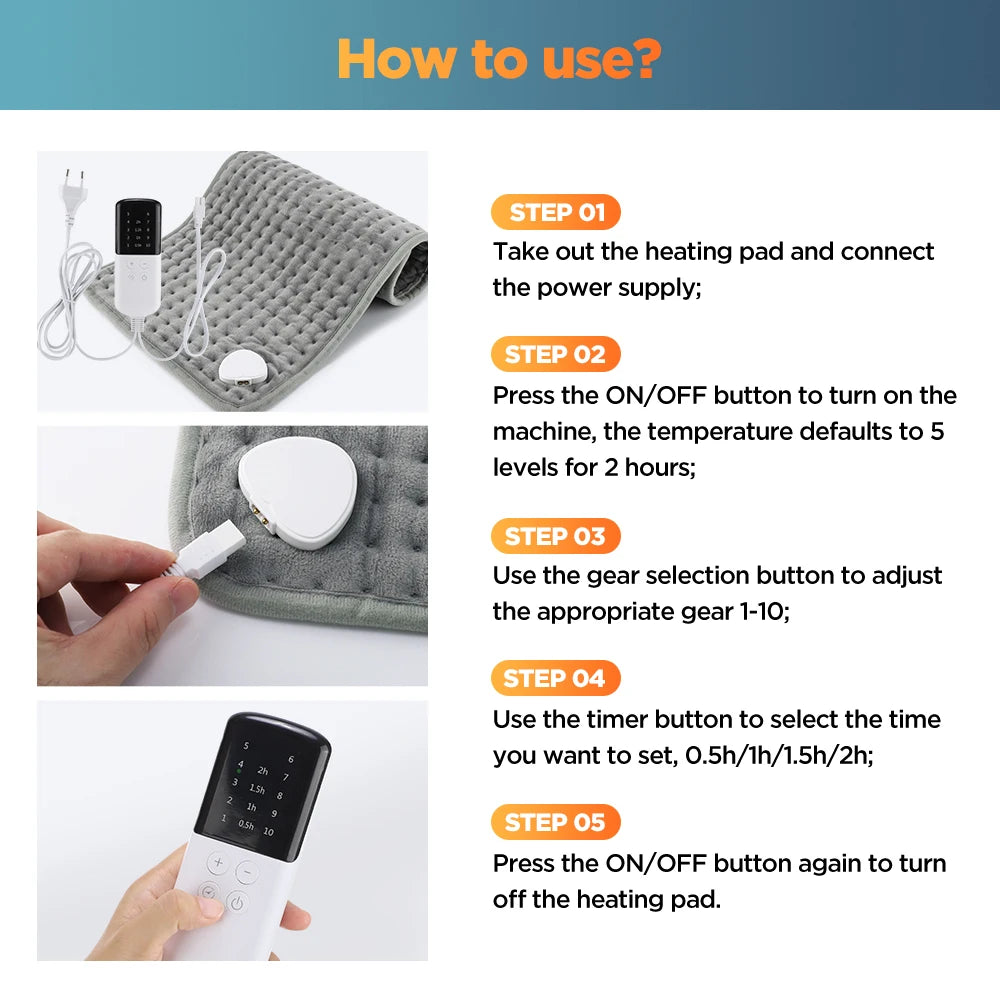 Electric Heating Foot Warmer Pad