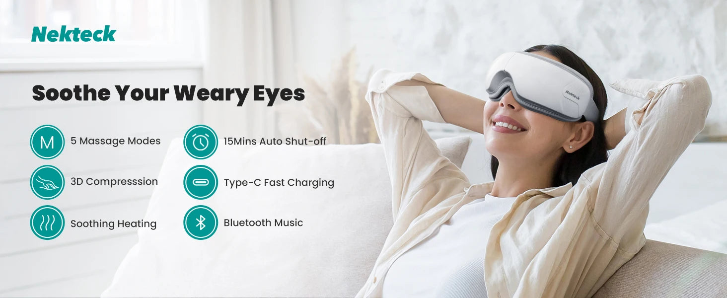 Heated Eye Massager with Bluetooth